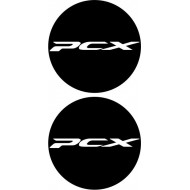 PCX Logo Damla Etiket Sticker Siyah 5x5cm 2'Li PCX Logo Damla Etiket Sticker Siyah 5x5cm 2'Li