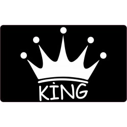 CG FAR FİLMİ KİNG YAZILI TAÇLI SİYAH CG FAR FİLMİ KİNG YAZILI TAÇLI SİYAH