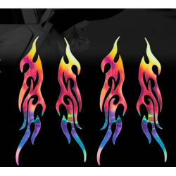 ALEV STİCKER HOLOGRAM 16cm SAĞ SOL 1 TAKIM ALEV STİCKER HOLOGRAM 16cm SAĞ SOL 1 TAKIM