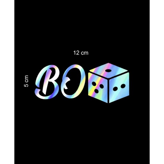 BOZAR STİCKER HOLOGRAM 12x5cm