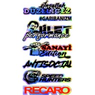 HOLOGRAM STİCKER KARIŞIK M-10 14x25cm HOLOGRAM STİCKER KARIŞIK M-10 14x25cm