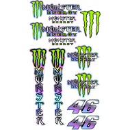 MONSTER HOLOGRAM STİCKER 14x25cm
