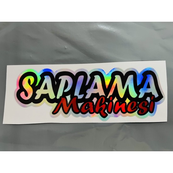 SAPLAMA MAKİNESİ HOLOGRAM 14x4cm