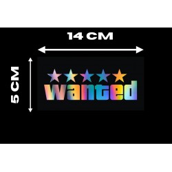 WANTED HOLOGRAM 14x5cm WANTED HOLOGRAM 14x5cm