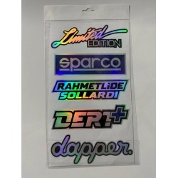 HOLOGRAM STİCKER KARIŞIK M-4 14x25cm HOLOGRAM STİCKER KARIŞIK M-4 14x25cm