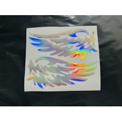 KANAT HOLOGRAM STİCKER SAĞ SOL 14x7cm