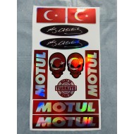 HOLOGRAM STİCKER KARIŞIK M-6 14x25cm