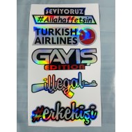HOLOGRAM STİCKER KARIŞIK M-1 14x25cm HOLOGRAM STİCKER KARIŞIK M-1 14x25cm