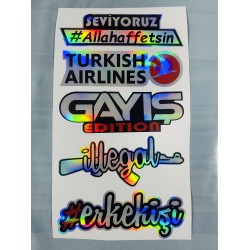 HOLOGRAM STİCKER KARIŞIK M-1 14x25cm HOLOGRAM STİCKER KARIŞIK M-1 14x25cm