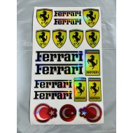 FERRARİ HOLOGRAM STİCKER SET 13x24cm FERRARİ HOLOGRAM STİCKER SET 13x24cm