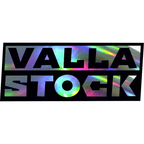 VALLA STOCK HOLOGRAM STİCKER 13x5cm