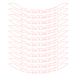 Nmax Jant Şeridi Beyaz Nmax Jant Şeridi Beyaz