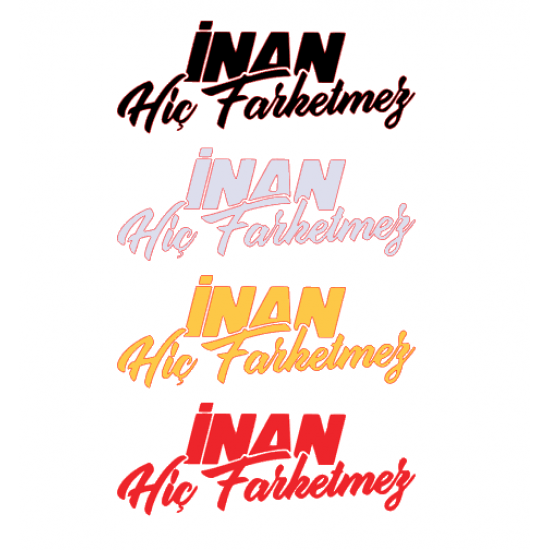 İNAN HİÇ FARKETMEZ 6x16cm