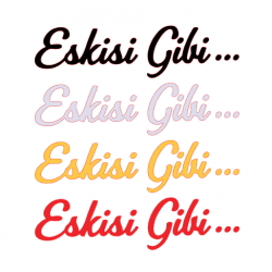 ESKİSİ GİBİ.. 4x15cm ESKİSİ GİBİ.. 4x15cm