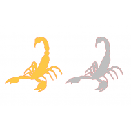 AKREP STİCKER 12x12cm