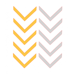 ÇAMURLUK ÜST OK STİCKER ÇAMURLUK ÜST OK STİCKER