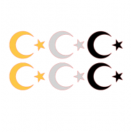 AYYILDIZ BAYRAK 8cm 2'Lİ AYYILDIZ BAYRAK 8cm 2'Lİ