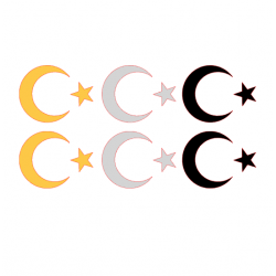 AYYILDIZ BAYRAK 8cm 2'Lİ AYYILDIZ BAYRAK 8cm 2'Lİ