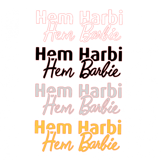 HEM HARBİ HEM BARBİE 17x6.5cm