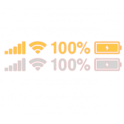 ŞEBEKE BATARYA STİCKER 3x28cm ŞEBEKE BATARYA STİCKER 3x28cm