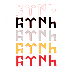 GÖKTÜRK YAZI 15x4cm GÖKTÜRK YAZI 15x4cm