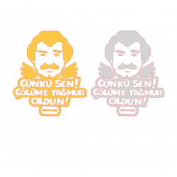 MÜSLÜM BABA STİCKER 10x8.5cm MÜSLÜM BABA STİCKER 10x8.5cm