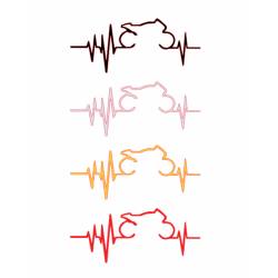 MOTOR NABIZ STİCKER 15x6cm MOTOR NABIZ STİCKER 15x6cm