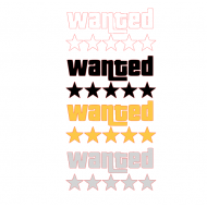 WANTED 14x6.5cm WANTED 14x6.5cm