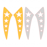 YBR ÇAMURLUK YAN STİCKER YILDIZLI YBR ÇAMURLUK YAN STİCKER YILDIZLI