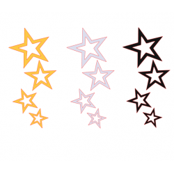 YILDIZ STİCKER 4 LÜ 15cm M-2 YILDIZ STİCKER 4 LÜ 15cm M-2