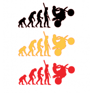 MOTORCU EVRİM STİCKER 17x7cm