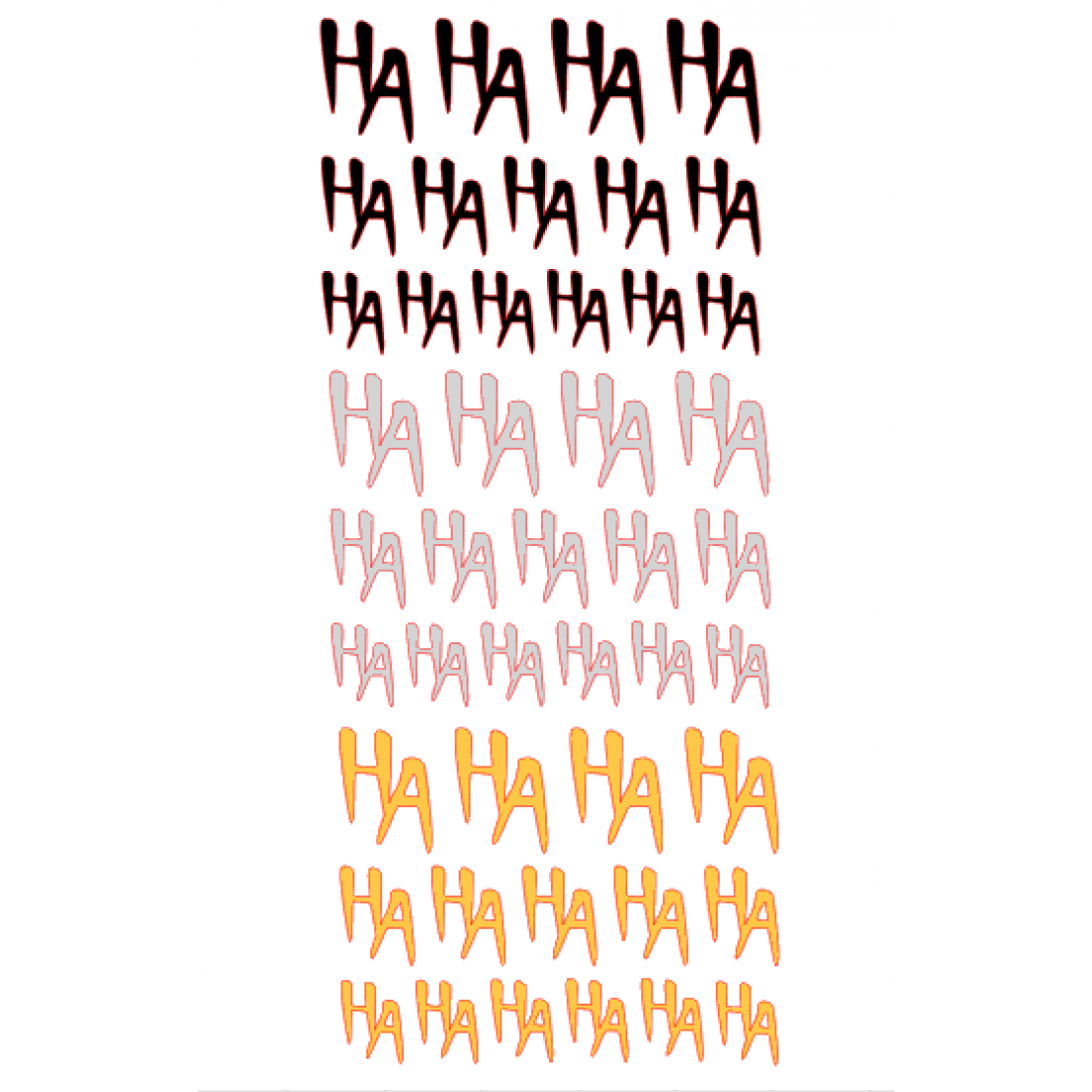 HAHAHA STİCKER A5 15x21cm
