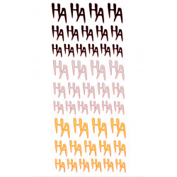 HAHAHA STİCKER A5 15x21cm HAHAHA STİCKER A5 15x21cm