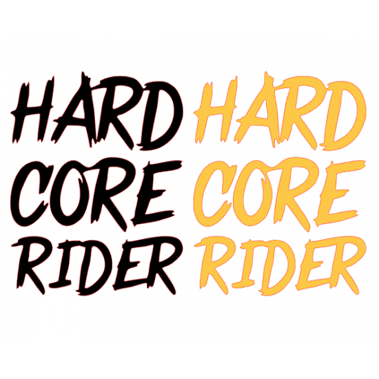 HARD CORE RİDER STİCKER 17x13cm