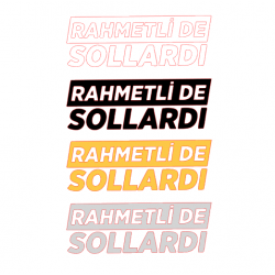 RAHMETLİDE SOLLARDI 15x5cm RAHMETLİDE SOLLARDI 15x5cm