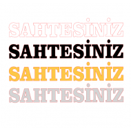 SAHTESİNİZ 18x3cm