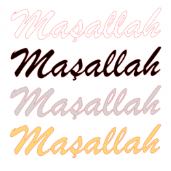 MAŞALLAH STİCKER 15cm