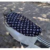 LV Desenli Penye Sele Kılıfı CG DRİFT CUB Uyumlu Siyah-Beyaz