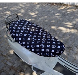 LV Desenli Penye Sele Kılıfı CG DRİFT CUB Uyumlu Siyah-Beyaz