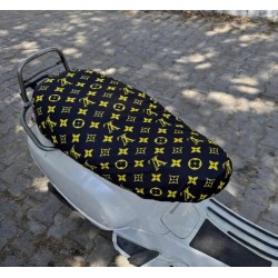 LV Desenli Penye Sele Kılıfı CG DRİFT CUB Uyumlu Siyah-Sarı